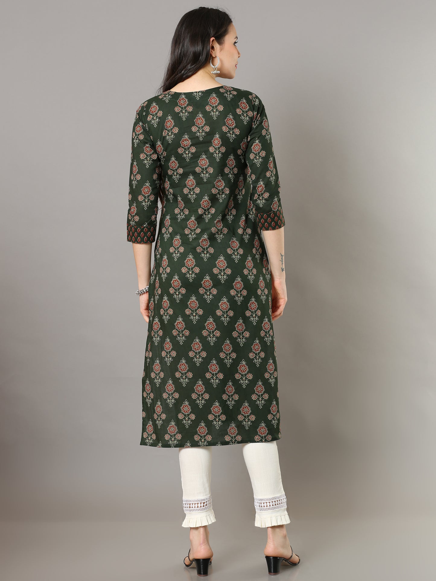 Cotton Block Printed Long Kurta