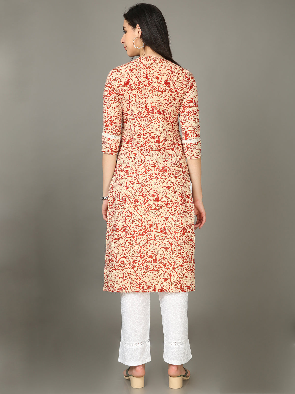 Cotton Block Printed Long Kurta