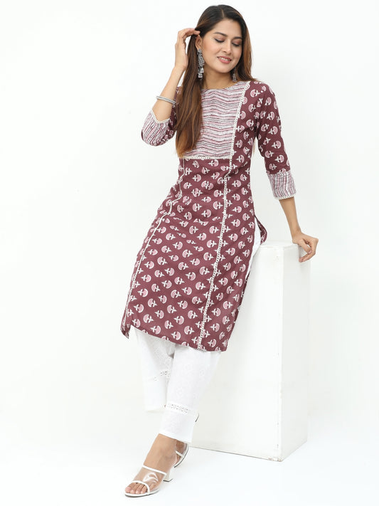 Cotton Block printed Long Kurta