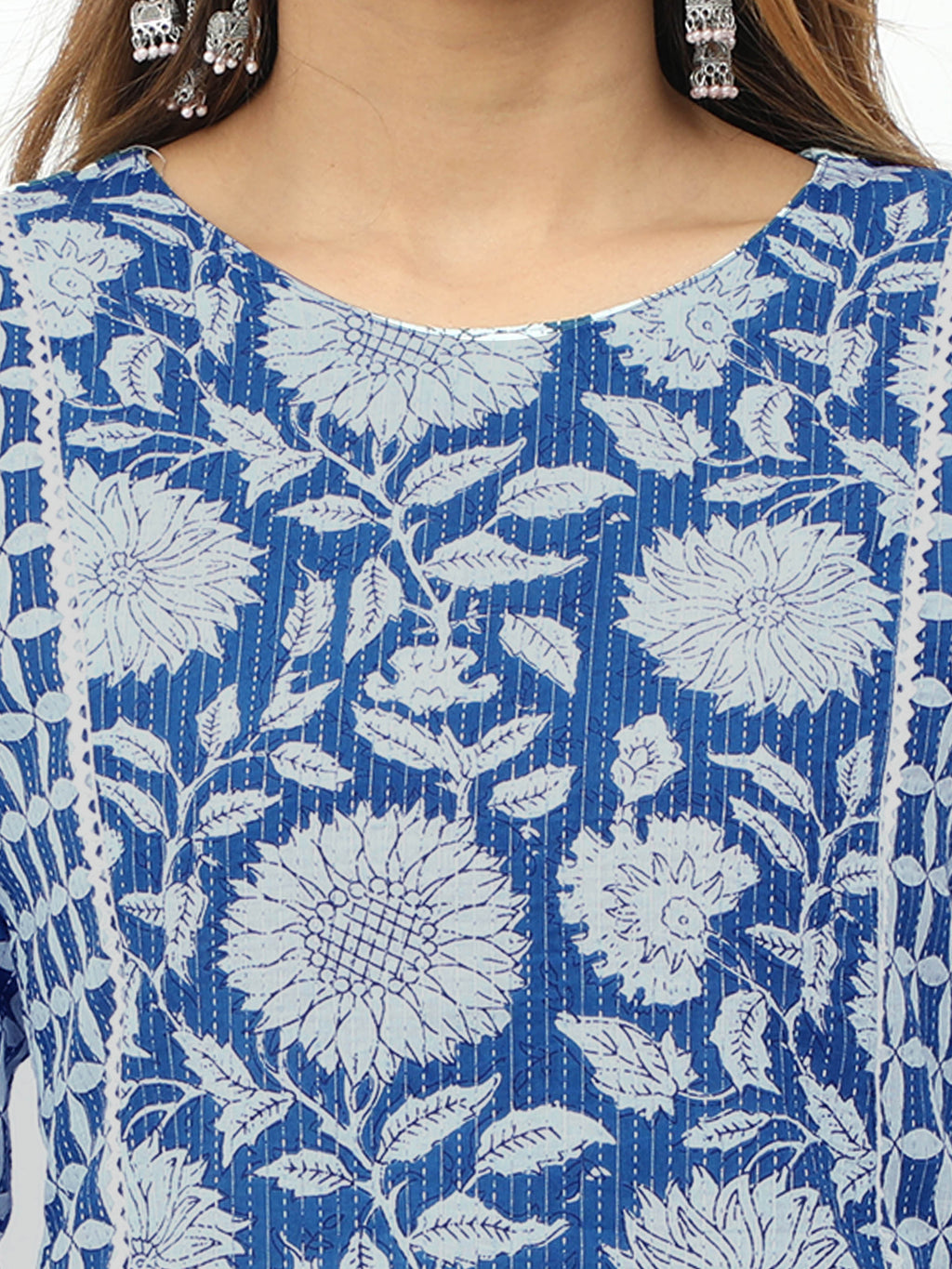 Cotton Block Printed Long Kurta