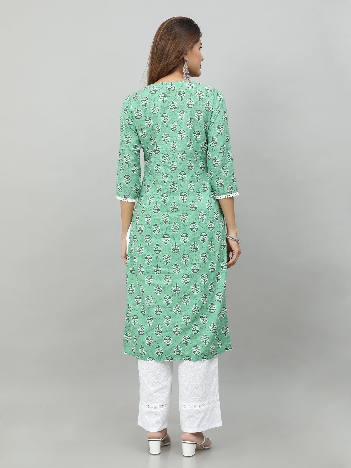 Cotton Block Printed Long Kurta
