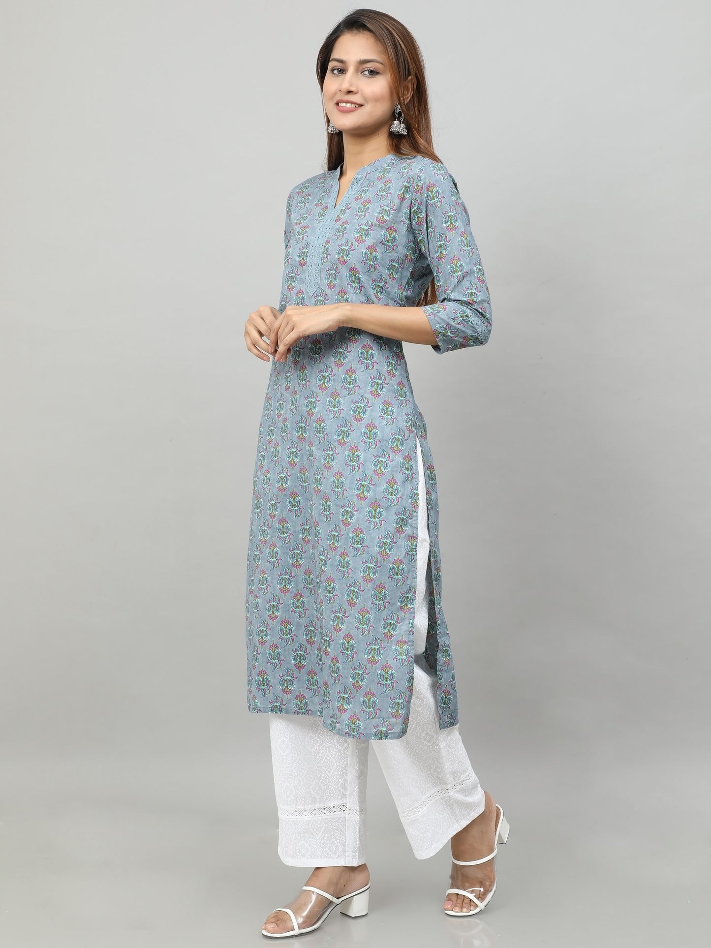 Cotton Block Printed Long Kurta