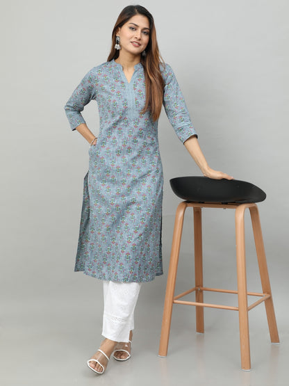 Cotton Block Printed Long Kurta