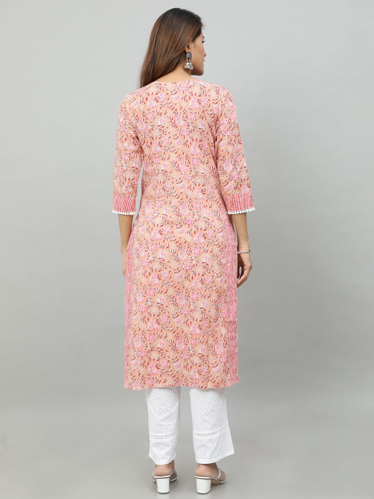 Cotton Block Printed Long Kurta