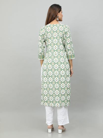 Cotton Block Printed Long Kurta