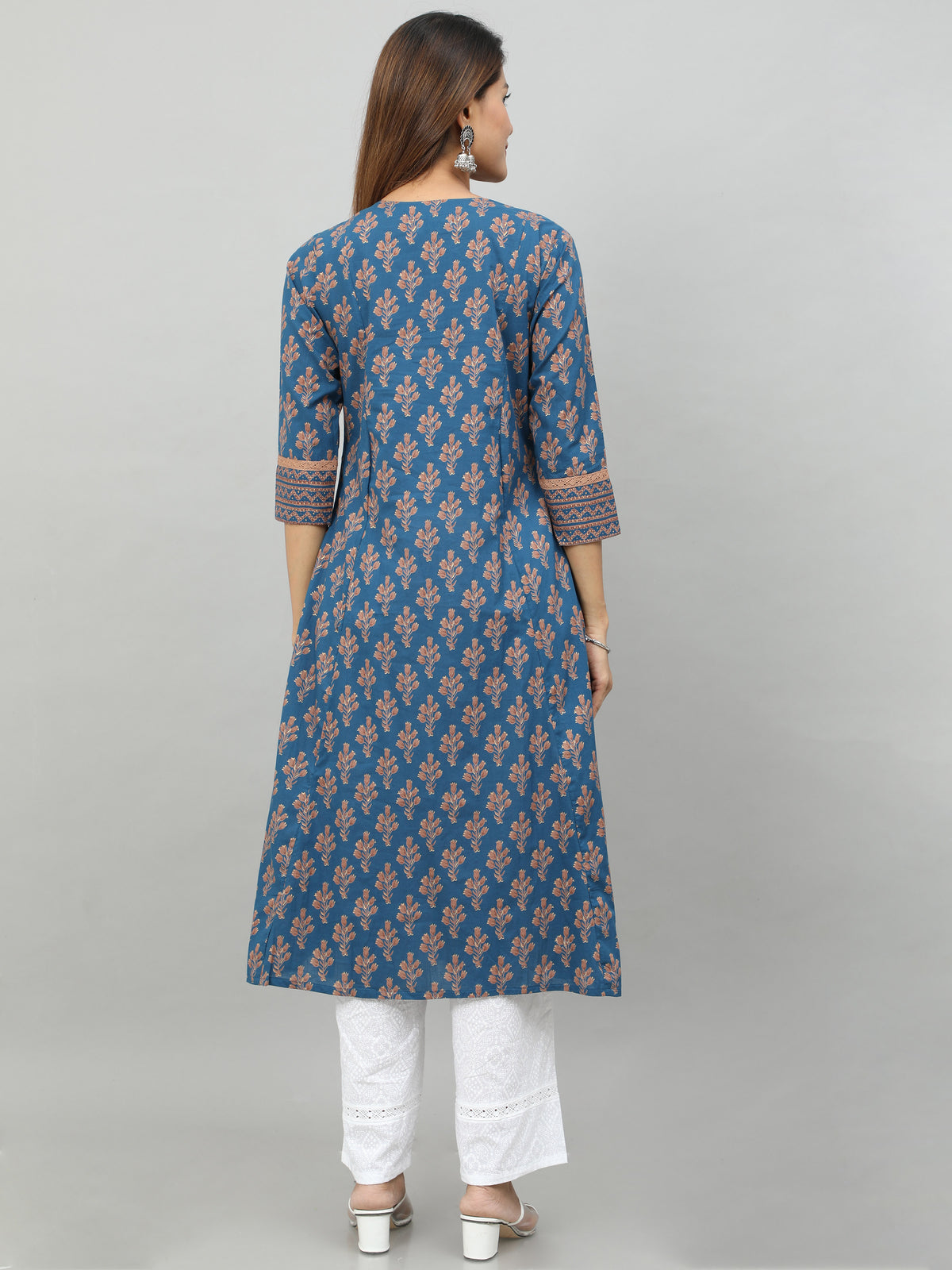 Cotton Block Printed Long Kurta