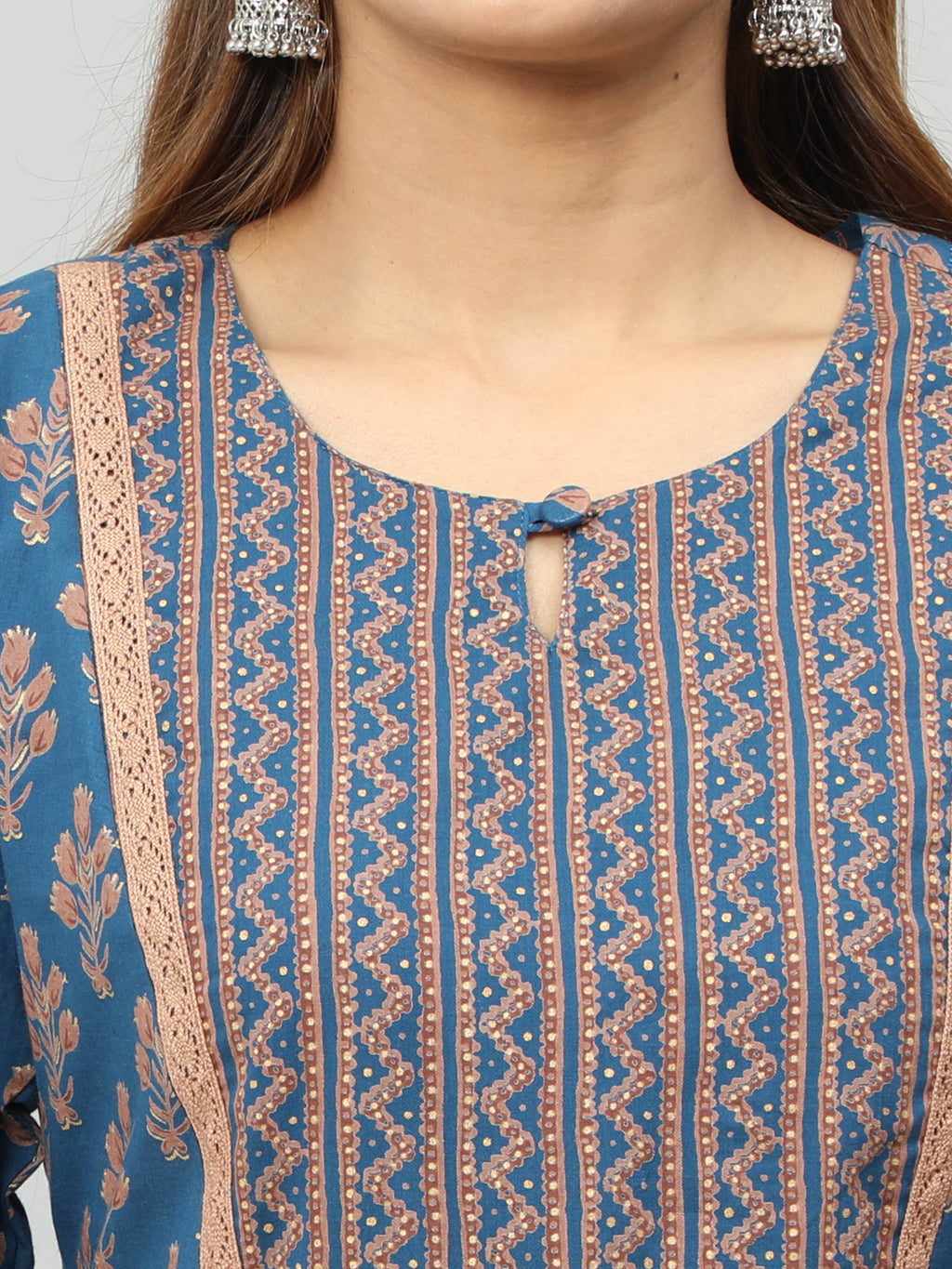 Cotton Block Printed Long Kurta