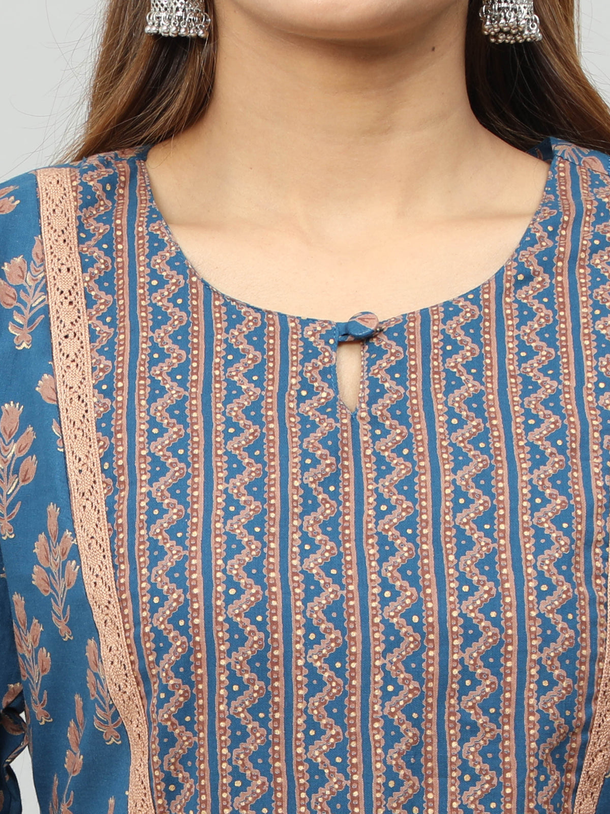 Cotton Block Printed Long Kurta