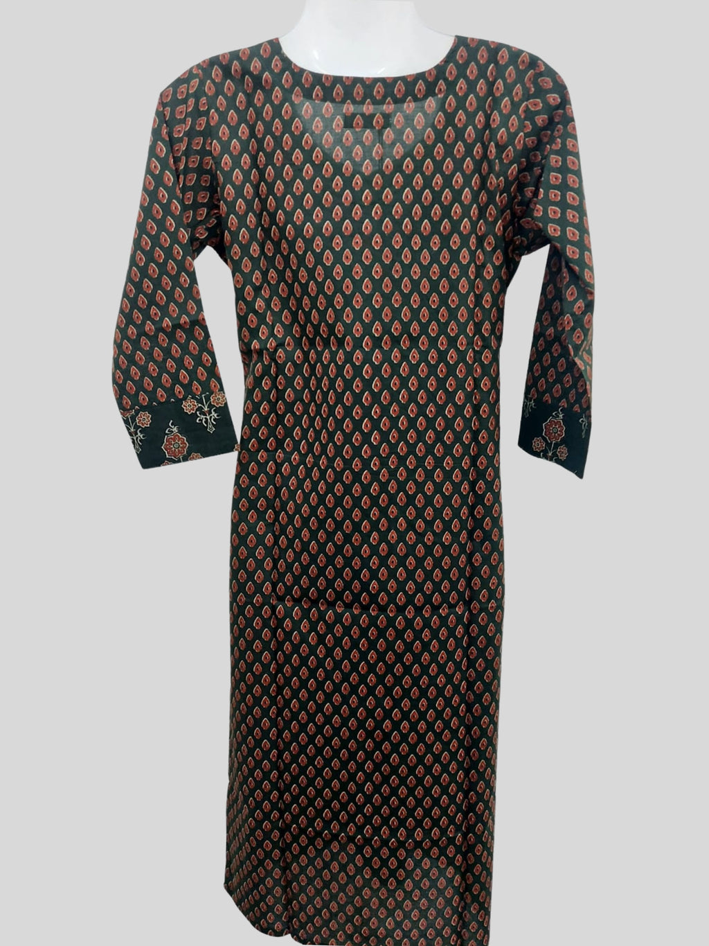 Cotton Block Printed Long Kurta