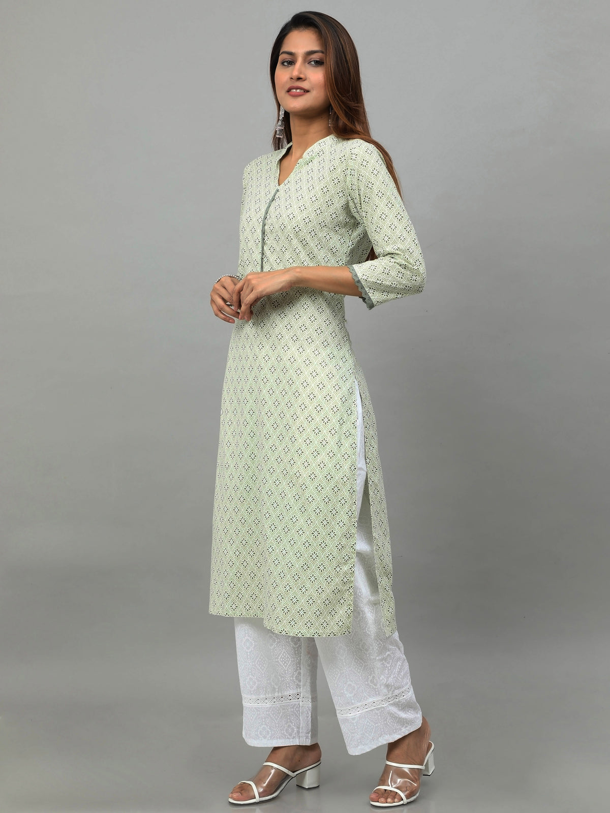 Cotton Block Printed Long Kurta
