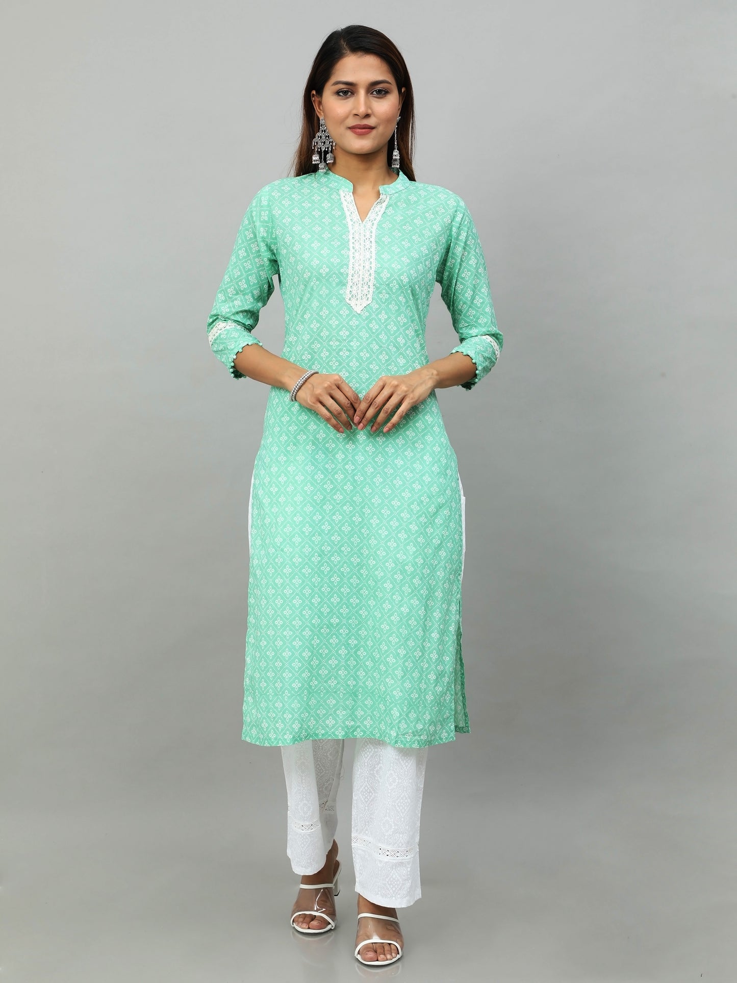 Cotton Block Printed Long Kurta