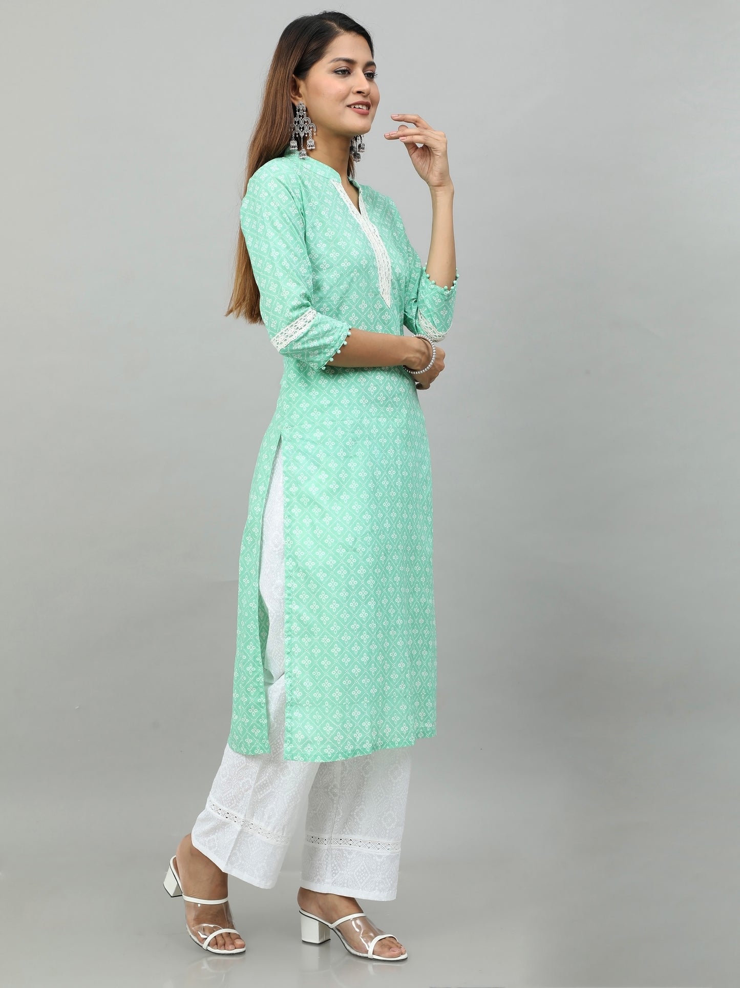 Cotton Block Printed Long Kurta