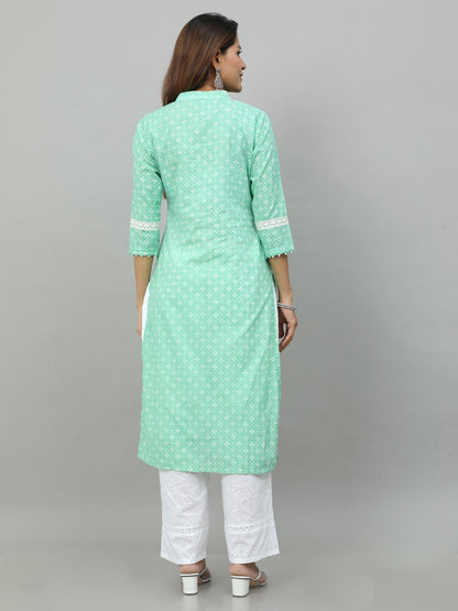 Cotton Block Printed Long Kurta